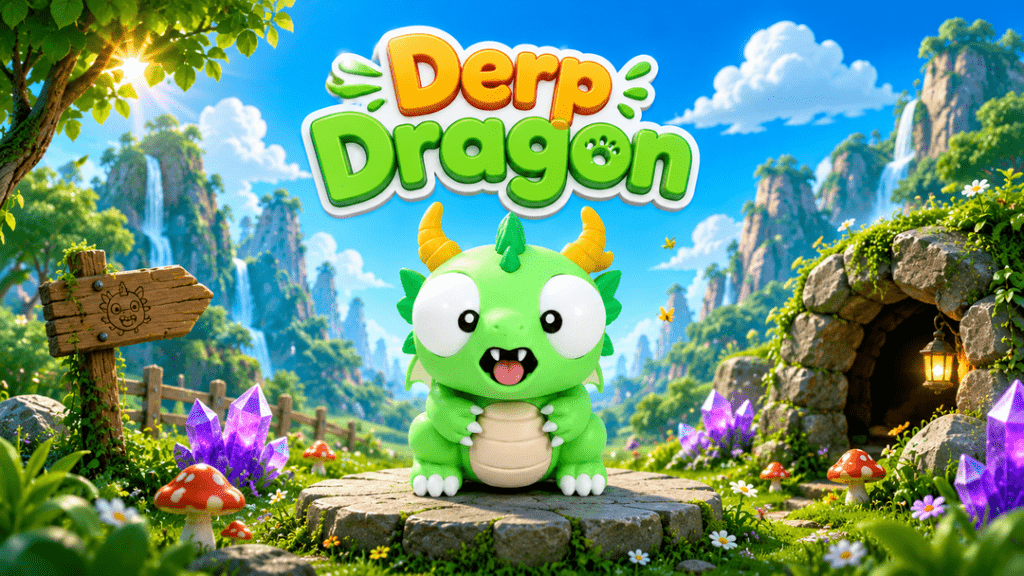Figura Dragón Derp impresa en 3D